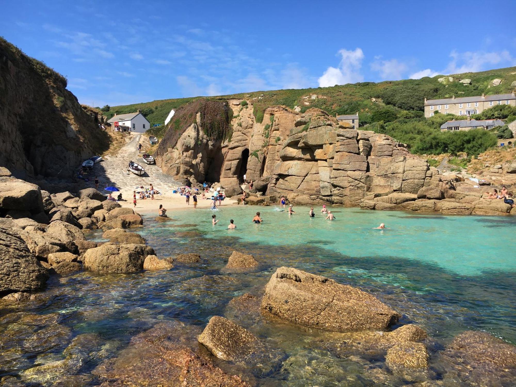 Trengothal Barn Lejlighed Porthcurno Eksteriør billede