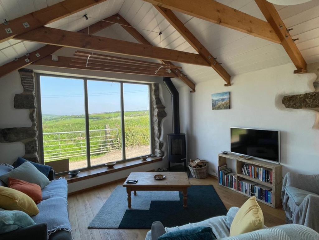 Trengothal Barn Lejlighed Porthcurno Eksteriør billede